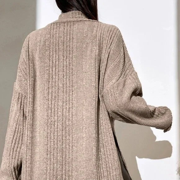 Casual Set Slit Hem Top & Halter Top Trendy Now - Picture 2 of 4